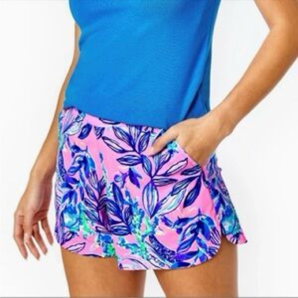 Lilly Pulitzer Ocean View Shorts Small Lilac Rose Just a Lil Jelly